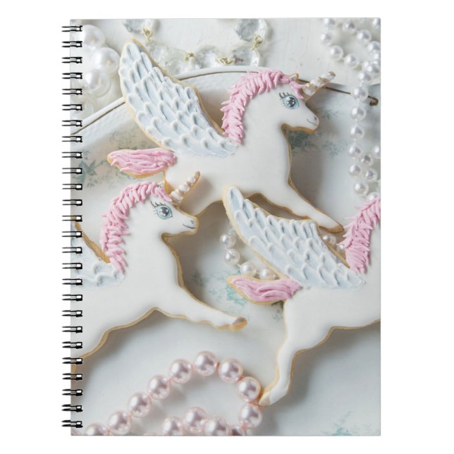 Unicornkaka Anteckningsbok Med Spiral (Framsidan)