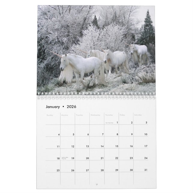Unicornkalender Kalender (Jan 2026)