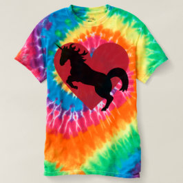 Unicornkärlek- och tiefärgcoolness. tee