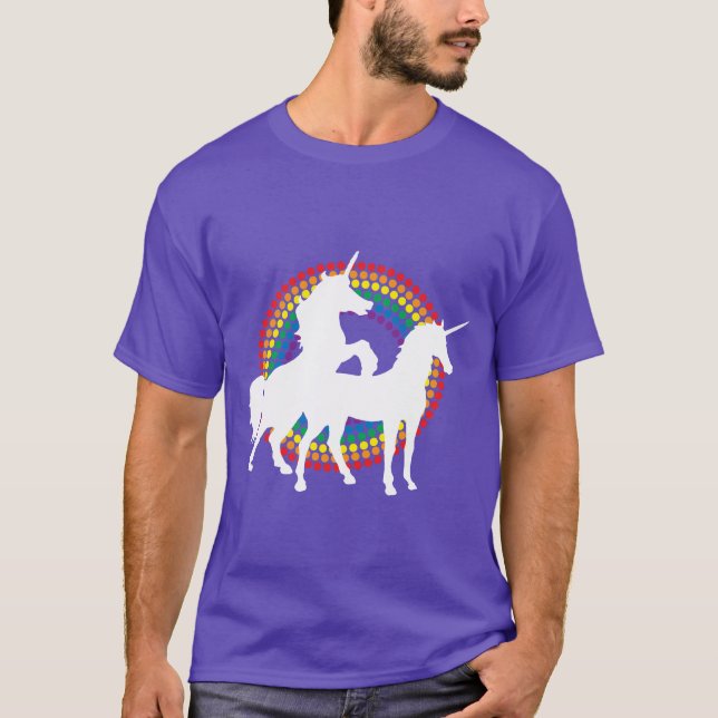 UNICORNKÄRLEK TEE SHIRT (Framsida)