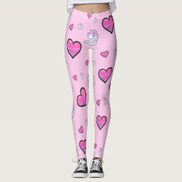 Unicornkärlekdamasker Leggings