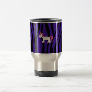 Unicornlilazebra ränder resemugg