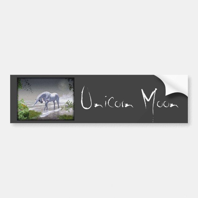 Unicornmåne Bildekal (Framsidan)