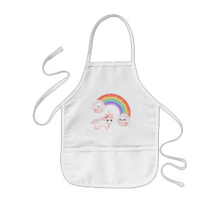 Unicornmuffinregnbåge Barnförkläde