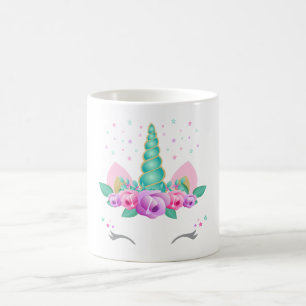 Unicornmugg, glitterUnicornmugg, blom- Unicorn C Kaffemugg