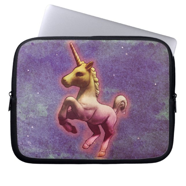 UnicornNeoprenelaptop sleeve (purpurfärgad mist) (Framsidan)
