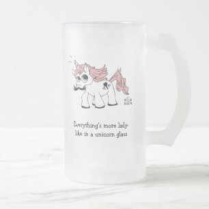 Unicornölmugg Frostat Ölglas