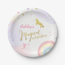 Unicornpapper pläterar rosa guld- Magical