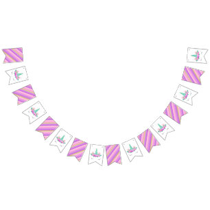Unicornpartybaner, Unicornfödelsedag Vimplar