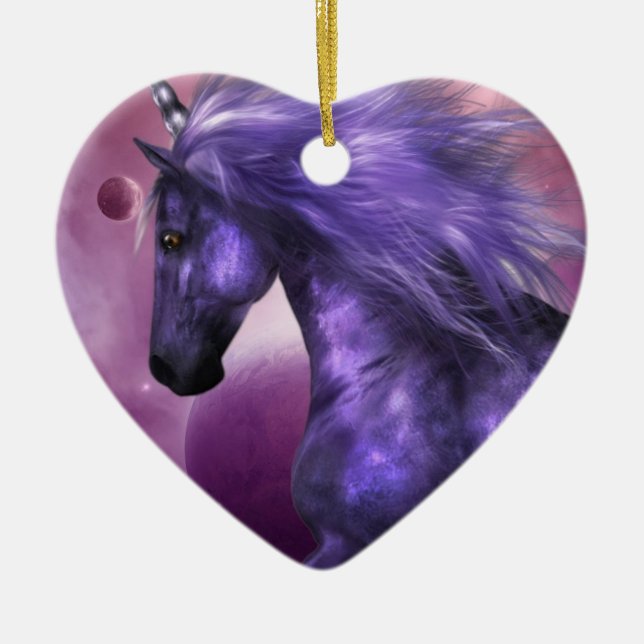 Unicornprydnadar Julgransprydnad Keramik (Framsidan)