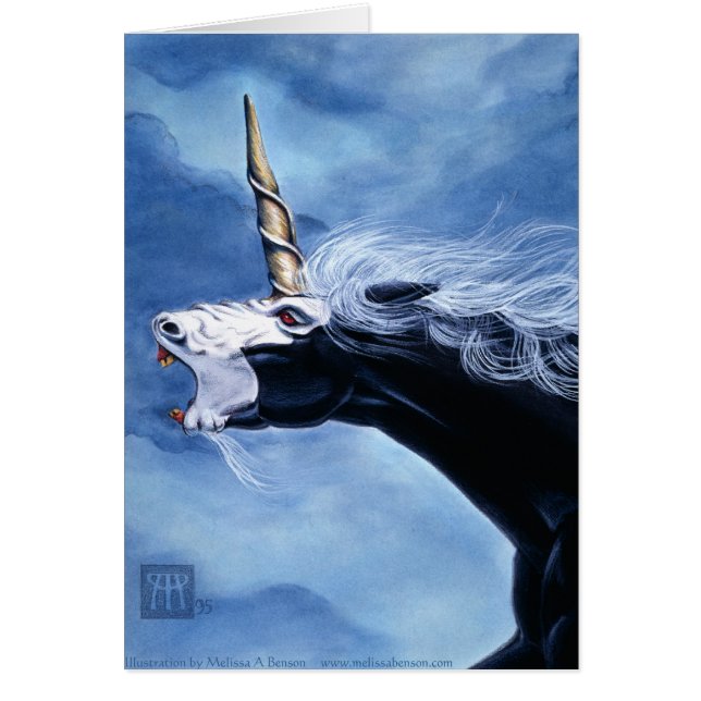 Unicornraseri Hälsningskort (Framsidan)