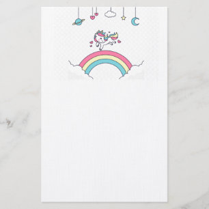 Unicornregnbåge Brevpapper