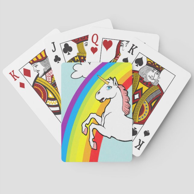 Unicornregnbåge Casinokort (Baksidan)