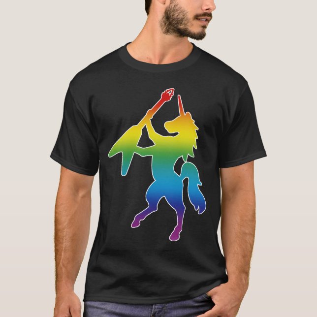 Unicornregnbåge T-shirt (Framsida)