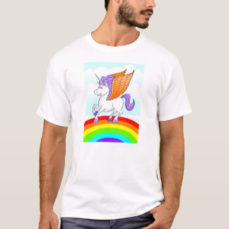 unicornregnbåge tee