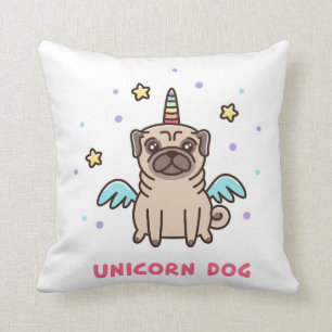 Unicornregnbågehund Kudde