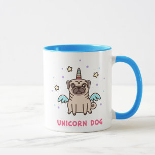 Unicornregnbågehund Mugg