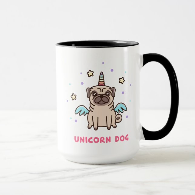 Unicornregnbågehund Mugg (Höger)