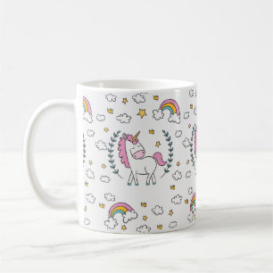 Unicornregnbågemuggen fördunklar stjärnagåvan kaffemugg