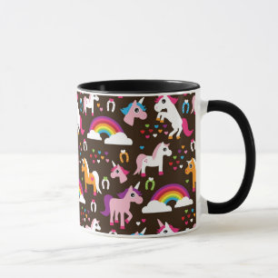 unicornregnbågen lurar bakgrundshästen mugg