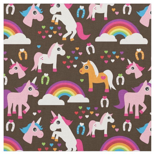 unicornregnbågen lurar bakgrundshästen tyg (Närbild)