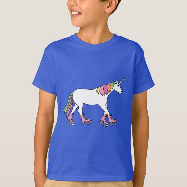 UnicornRollerskating T Shirt (Framsida)