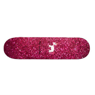 Unicornrosaglitter Skateboard Bräda 19,5 Cm
