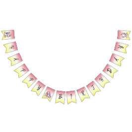 Unicorns and daisys, "Grattis på födelsedagen" Vimplar