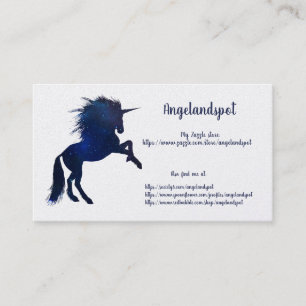 Unicorns and Horse Dreams Visitkort