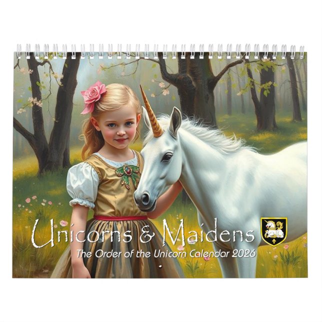 Unicorns and Maidens Calendar Kalender (Omslag)