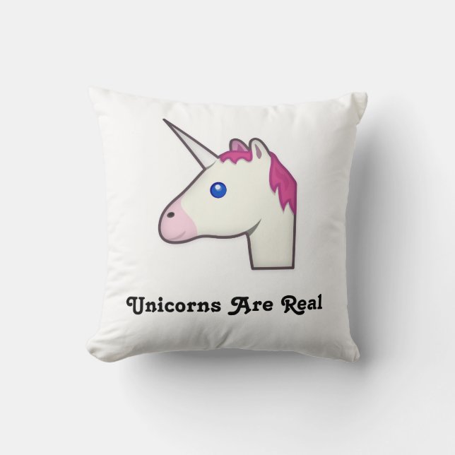 Unicorns är den verkliga dekorativ kudde! kudde (Framsida)