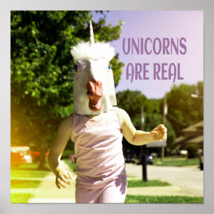 Unicorns är en riktig fin Humor Poster