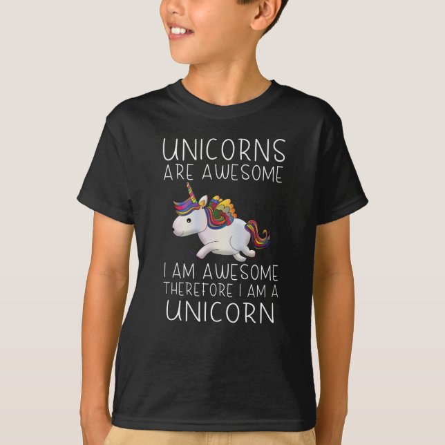 Unicorns är fantastisk - jag är fantastisk t shirt (Framsida)