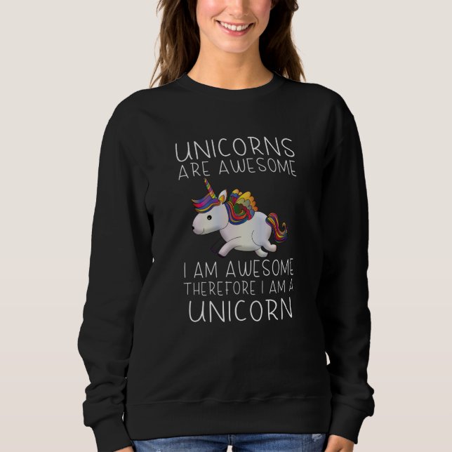 Unicorns är fantastisk - jag är fantastisk t shirt (Framsida)