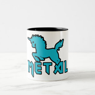 Unicorns är Metall Två-Tonad Mugg