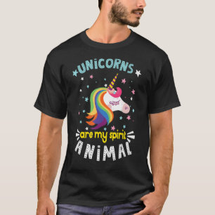 Unicorns är min själ i djurparker t shirt