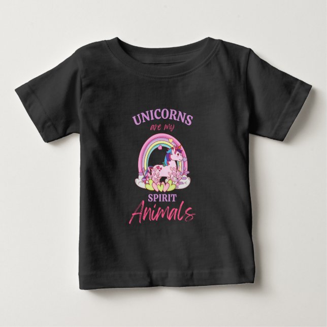 Unicorns är min själ och mitt djur T-Shirt (Framsida)