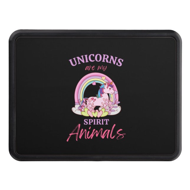Unicorns är mina själsska djur dragkroksskydd (Framsidan)