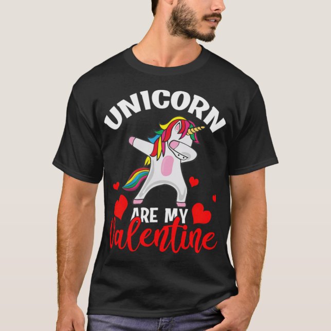 Unicorns är mitt Alla hjärtans Valentineser-djur T Shirt (Framsida)