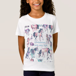 Unicorns är mitt liv - Galaxy Confetti Watercolor T Shirt