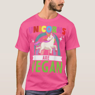 Unicorns är Vegan Vegetarian Plant-based Unicorn T Shirt