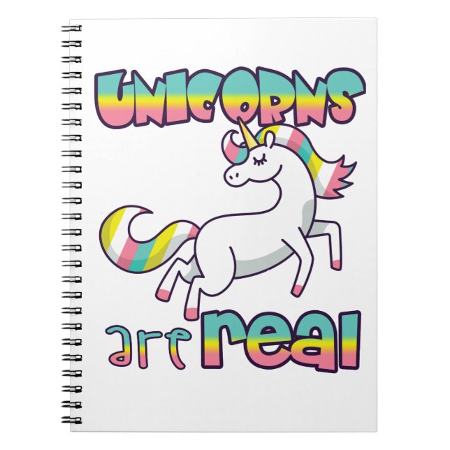Unicorns är verkliga anteckningsbok (Framsidan)