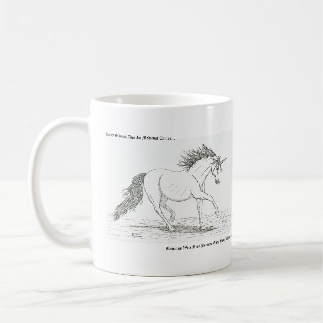 Unicorns är verkliga kaffemugg (Vänster)