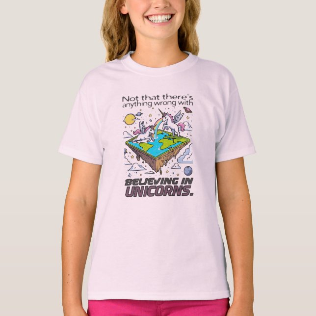 Unicorns är verkliga (men låt oss Behålla det till T Shirt (Framsida)