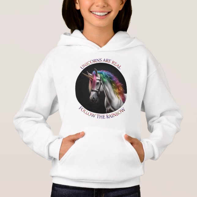 Unicorns är verkliga t shirt (Framsida)