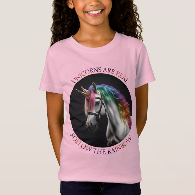 Unicorns är verkliga t shirt (Framsida)