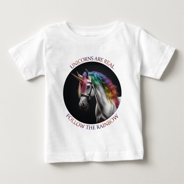 Unicorns är verkliga t shirt (Framsida)