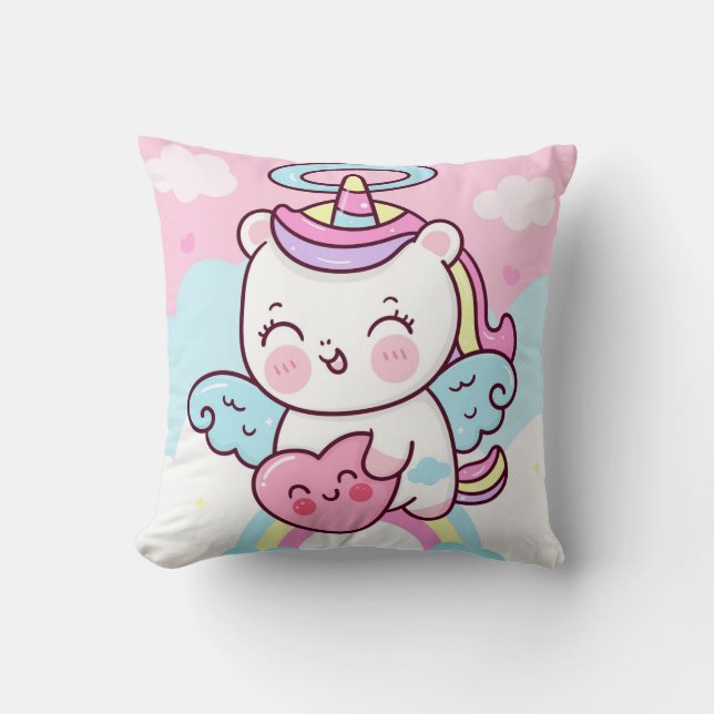 Unicorns Dekorativ kudde (Framsida)