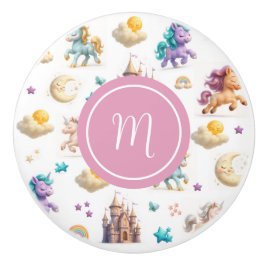 Unicorns & Fairytale Castle - Whimsical Room Knopp