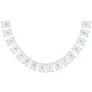 Unicorns födelsedagskalender vimplar